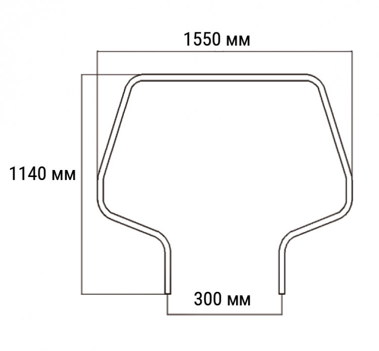 Тарга кормовая для НЛ большая, арт. 030309T,          Техномарин 