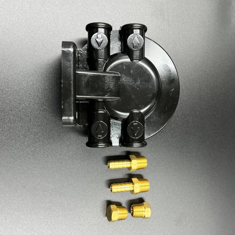 Кронштейн топливного фильтра(выносной) с фитингами топливными для фильтра 35-809097 (KACAWA), арт. C14366-TW,          KACAWA 