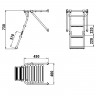 Платформа кормовая с трапом 3 ступени ироко, арт. 040223T, Техномарин Платформа кормовая с трапом 3 ступени ироко, арт. 040223T, Техномарин