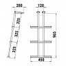 Трап дайверский телескопический складной, 3 серых ступени (ширина 450 мм.), арт. 040181GT, Техномарин Трап дайверский телескопический складной, 3 серых ступени (ширина 450 мм.), арт. 040181GT, Техномарин