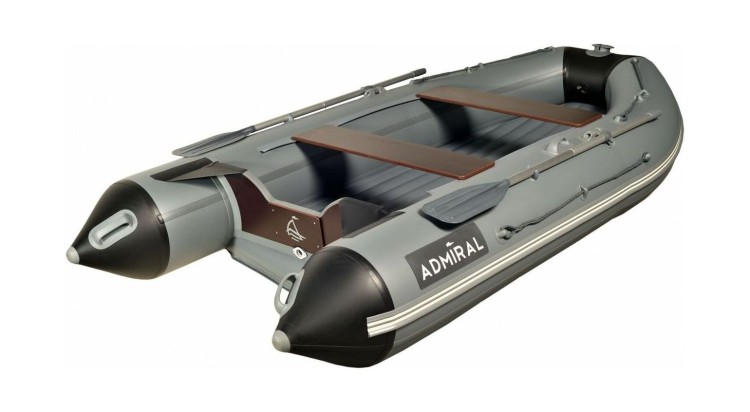 Надувная лодка ПВХ, Адмирал 330 CF НДНД, серый, арт. FR-00001935_G,          Адмирал 