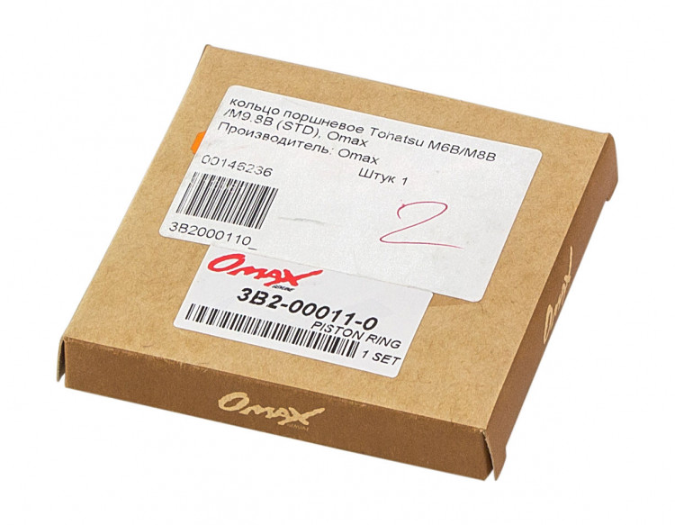 Кольца поршневые Tohatsu M6B/M8B/M9.8B (STD), арт. 3B2000110_OM,          OMAX 
