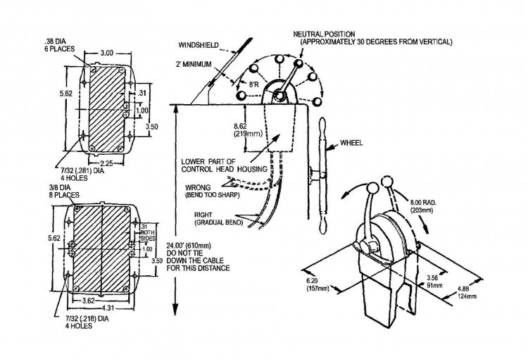 Дистанционное управление двухрычажное, Pretech, арт. 308604,          PRETECH  Дистанционное управление двухрычажное, Pretech, арт. 308604,          PRETECH