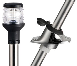 Клотиковый огонь на выдвижной стойке 600 мм, черный пластик