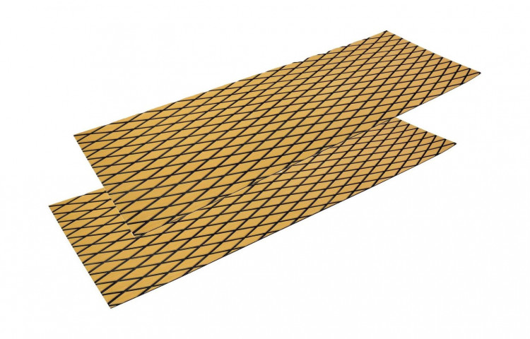 Покрытие палубное EVA, 1900х700х6мм, самоклеящееся, золотисто-желтое, тип "D", упаковка 2 шт, арт. MR2GYB70ODS_SET2,          MARINE ROCKET 