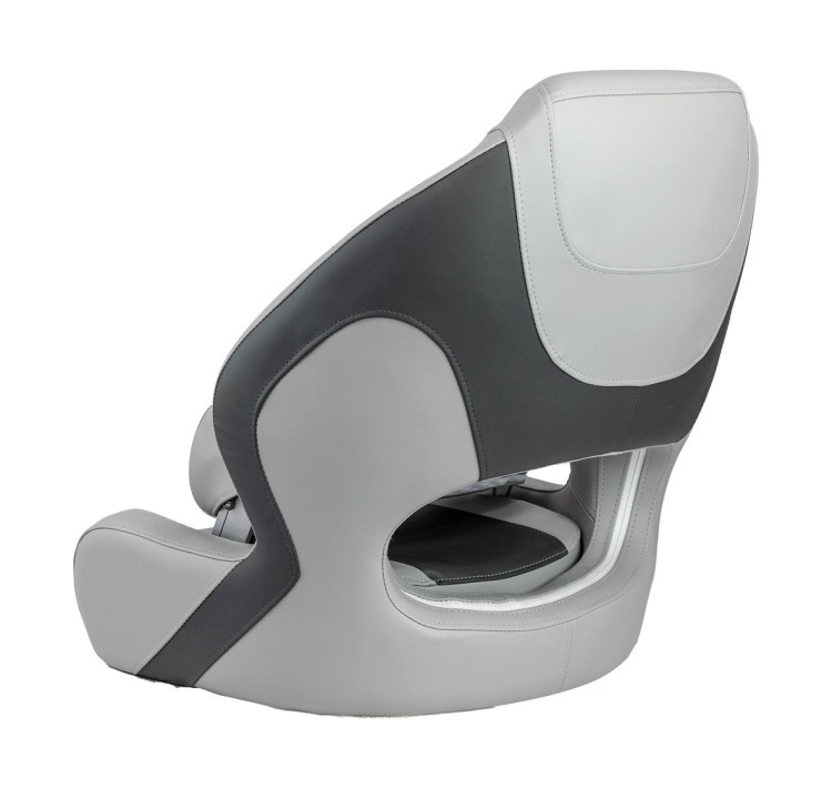 Кресло с болстером Delux Sport Flip Up, обивка винил, цвет угольный/серый, арт. MR18003,          MARINE ROCKET 