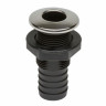Разъем водосброса пластиковый с крышкой из нержавеющей стали под шланг 30 мм, черный, арт. BS3503, CAN-SB Разъем водосброса пластиковый с крышкой из нержавеющей стали под шланг 30 мм, черный, арт. BS3503, CAN-SB