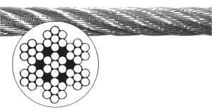 Трос нержавеющий 7х7, 4 мм