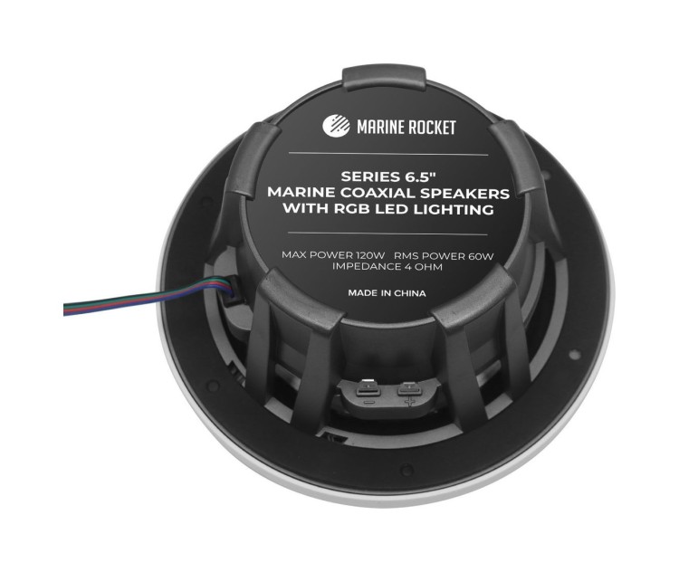 Морская акустика 6,5 с RGB, с подсветкой по контуру, Marine Rocket (упаковка из 5 шт.), арт. M165KMR_pkg_5,          Marine Rocket 