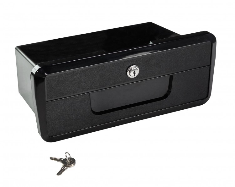 Ящик для мелочей врезной, с замком, черный, арт. 71052,          AAA 