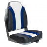 Кресло мягкое складное Rainbow, обивка винил, цвет угольный/синий/белый, Marine Rocket (упаковка из 4 шт.) 