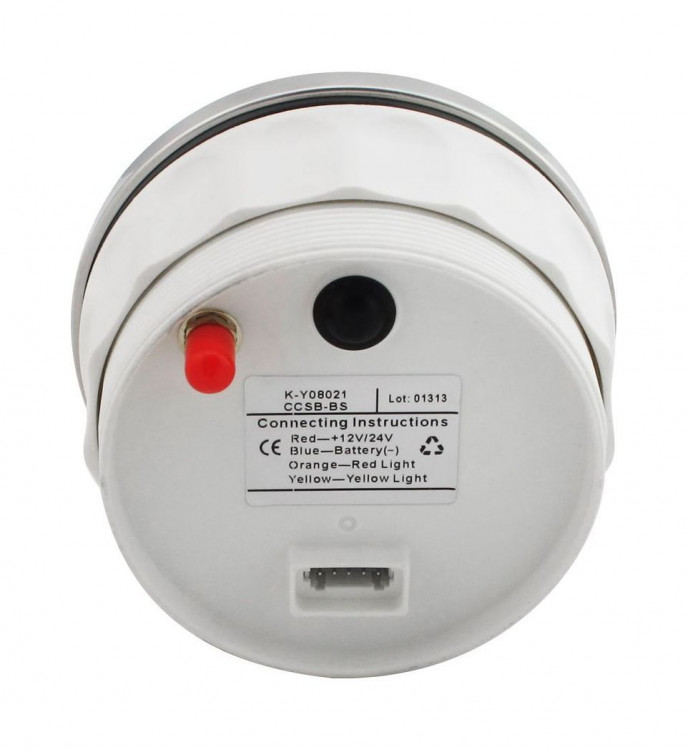 GPS-спидометр электронный, черный циферблат, нержавеющий ободок, выносная антенна, д. 85 мм, арт. SMDGPS002BSMR,          MARINE ROCKET 