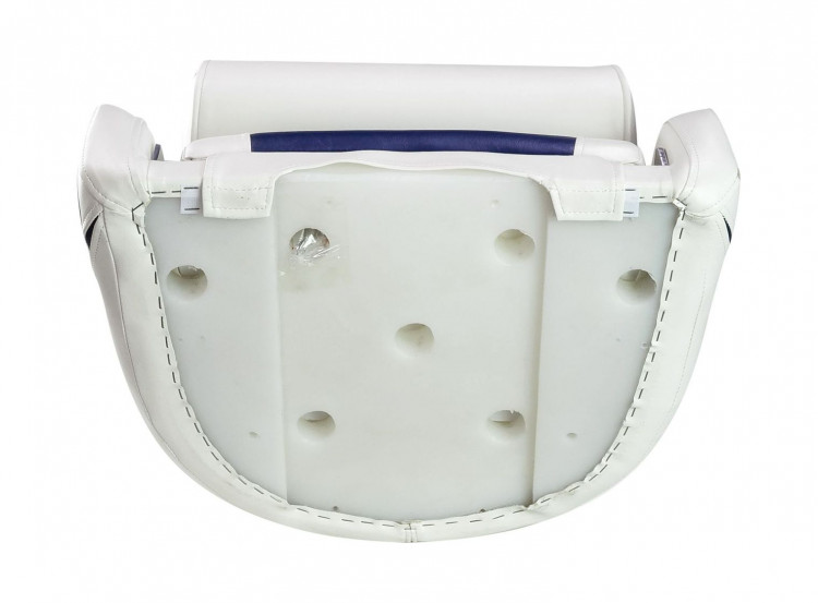 Кресло с болстером Delux Sport Flip Up, обивка винил, цвет белый/синий, арт. MR18004,          Marine Rocket 