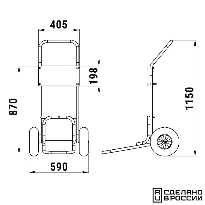 Тележка для ПЛМ, арт. 060121T,          Техномарин 