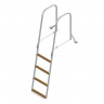 Трап для причальной секции складной, 4 ступени ироко (ширина 400мм.), арт. 040151T, Техномарин Трап для причальной секции складной, 4 ступени ироко (ширина 400мм.), арт. 040151T, Техномарин