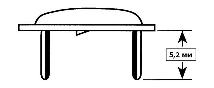Застежка тентовая DOT, никелированная латунь, арт. 90XX162051A,          DOT 