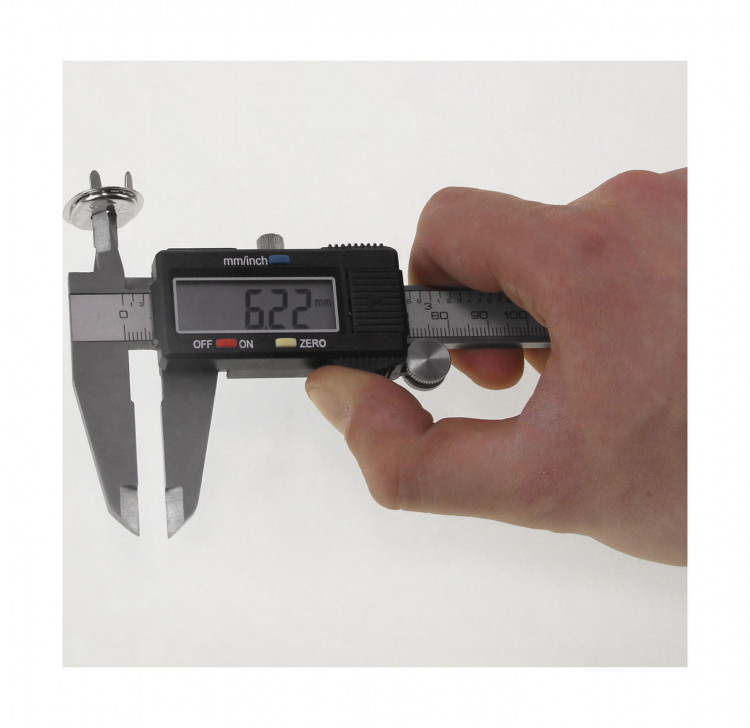 Застежка тентовая DOT, никелированная латунь, арт. 90XX162051A,          DOT 