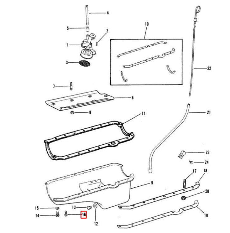 Болт стальной диам. 6 мм MERCRUISER ALPHA/BRAVO (Quicksilver), арт. 35366,          MERCURY 