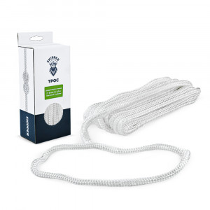 Трос швартовый с огоном  трёхпрядный, 14мм*10,67м, нейлон, SK-TDN3ST141067W-ts