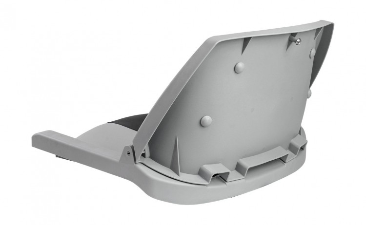 Кресло мягкое складное, обивка винил, цвет серый/угольный, арт. MR18045-1,          Marine Rocket 