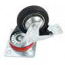 Колесо 80 мм на поворотном кронштейне с тормозом, арт. N182080DB,          KINGSENDER 