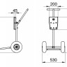 Тележка для ПЛМ (cъемная рукоятка) 