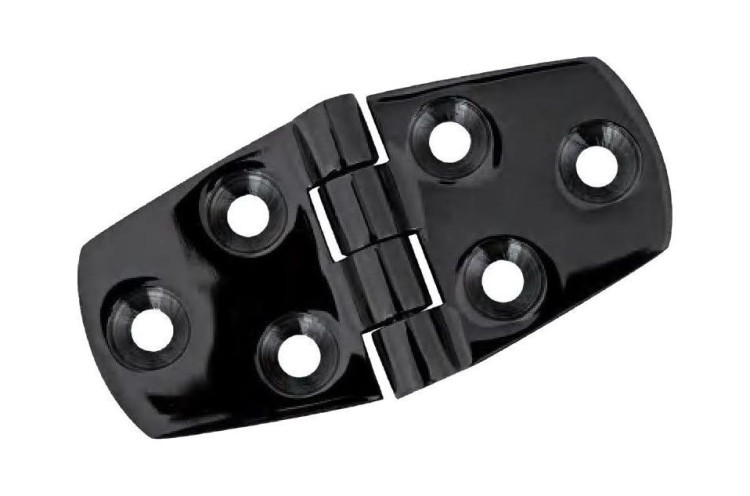 Петля 76х38 мм (3"X1-1/2"), цвет черный, арт. MR80203BP,          Marine Rocket 