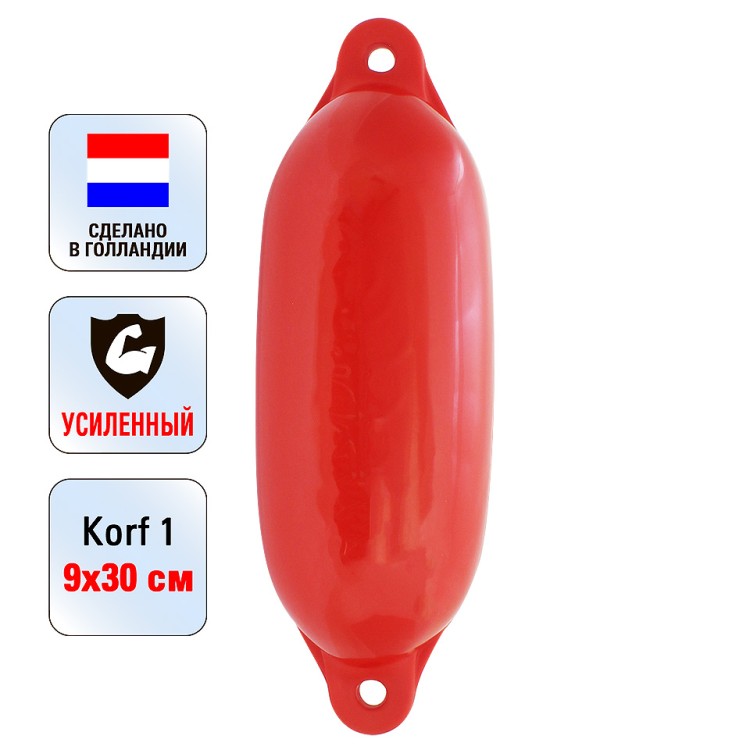 Кранец «Korf 1» 9х30 см., красный, арт. 10262181,          Majoni 