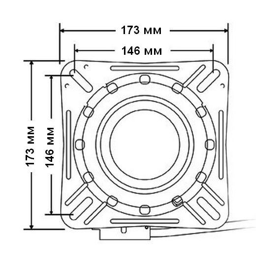 Основание под сиденье, вращающееся с фиксацией, арт. 3100018,          Springfield  Основание под сиденье, вращающееся с фиксацией, арт. 3100018,          Springfield