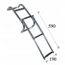 Трап складной 3 ступени, 190х 590 мм (кормовой), арт. 3401-0133, CIM Трап складной 3 ступени, 190х 590 мм (кормовой), арт. 3401-0133, CIM