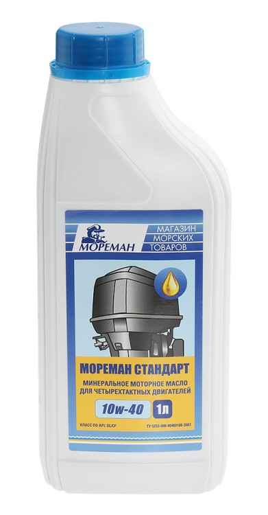 Моторное масло «Мореман Стандарт 10W-40» для четырехтактных двигателей, 1 л, арт. 10259873,          Мореман 