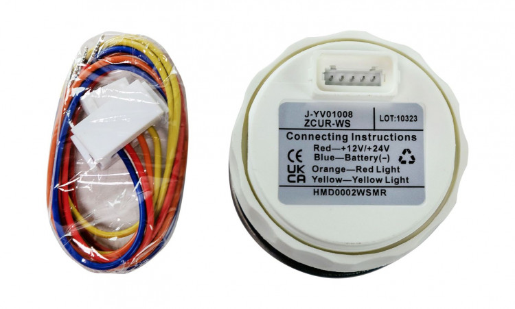 Счетчик моточасов цифровой 0-99999, 9 ч., белый циферблат, нержавеющий ободок, д. 52 мм, арт. HMD0002WSMR,          MARINE ROCKET 