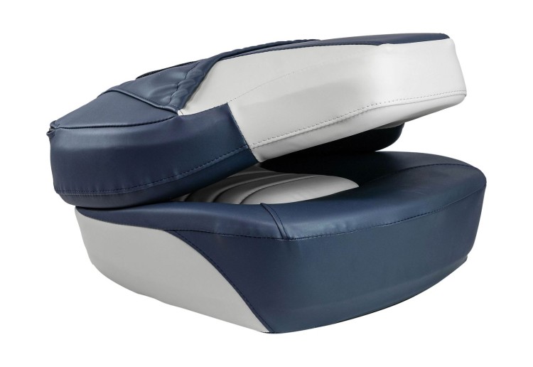 Кресло складное мягкое FISH PRO, цвет серый/синий, арт. MR18040,          Marine Rocket 