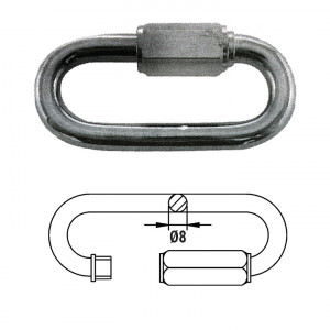 Звено соединительное быстроразъемное  8 мм