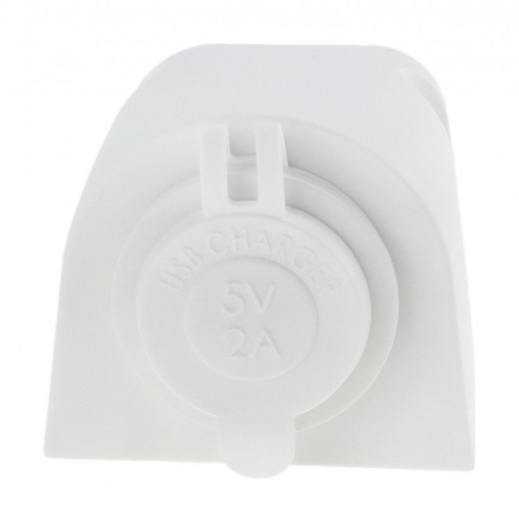 Разъем USB 5В 2.1А для крепления на приборную панель, белый, арт. AS241UW,          Yih Sean  Разъем USB 5В 2.1А для крепления на приборную панель, белый, арт. AS241UW,          Yih Sean