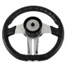 Рулевое колесо BALTIC обод черный, спицы серебряные д. 320 мм 