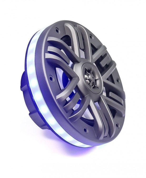 Морская акустика 6,5" с RGB, с подсветкой по контуру, арт. M165KMR,          MARINE ROCKET 