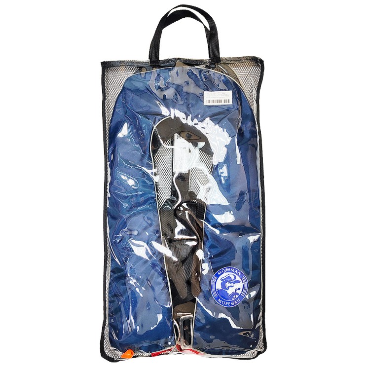 Жилет надувной автоматический, 150 N, синий (комплект 4 шт), арт. 10270097,          Мореман 