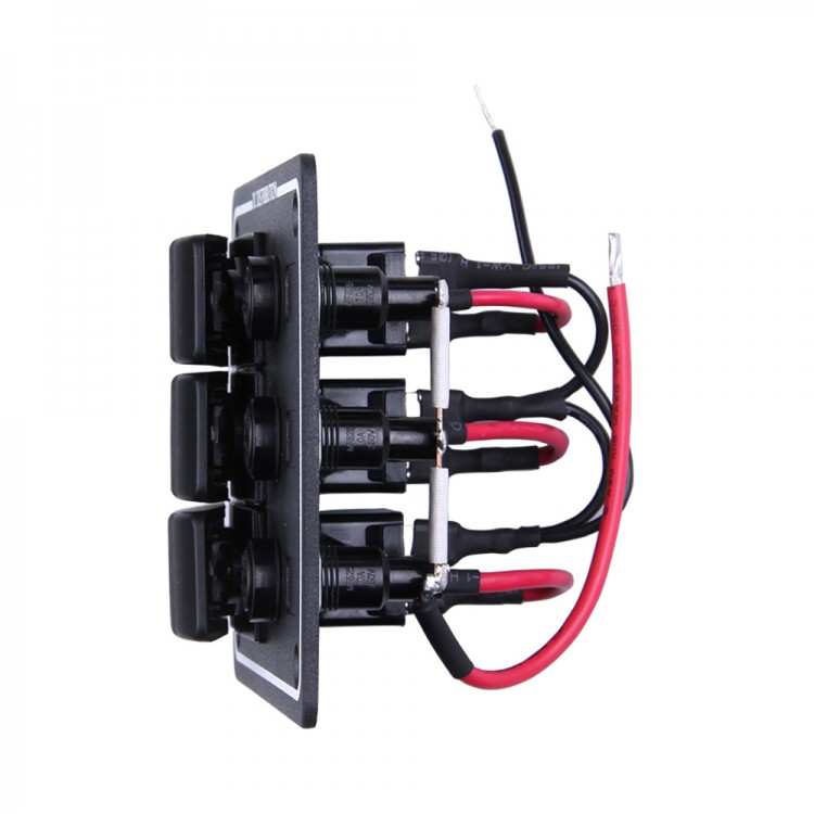 Панель бортового питания  3 переключателя, предохранители, SK-LF3Z-ts, арт. SK-LF3Z-ts,          Skipper 