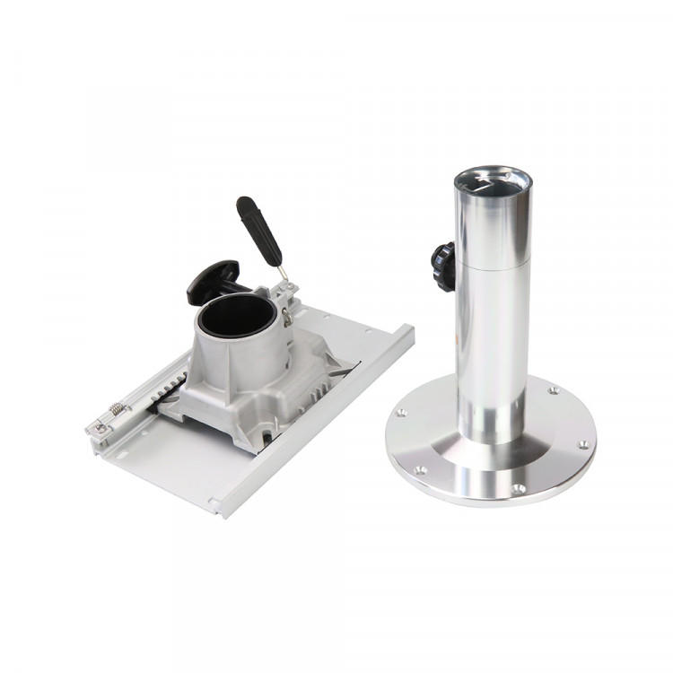 Стойка для кресла  анодированный алюминий, регулируемая 330-450 мм со слайдером, арт. SK75305-ts,          Skipper  Стойка для кресла  анодированный алюминий, регулируемая 330-450 мм со слайдером, арт. SK75305-ts,          Skipper