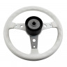 Рулевое колесо DELFINO обод белый,спицы серебряные д. 340 мм (упаковка из 5 шт.) 