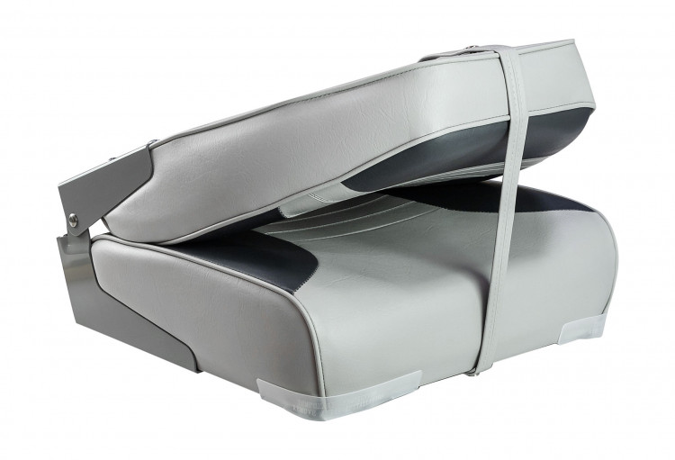 Кресло мягкое складное Classic, обивка винил, цвет серый/угольный, арт. 75153CG-MR,          Marine Rocket 