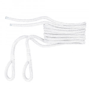 Фал (шкерт) для кранца с огоном  плетеный, 10мм*2м, нейлон (2шт), белый, SK-TFNBR102W-ts