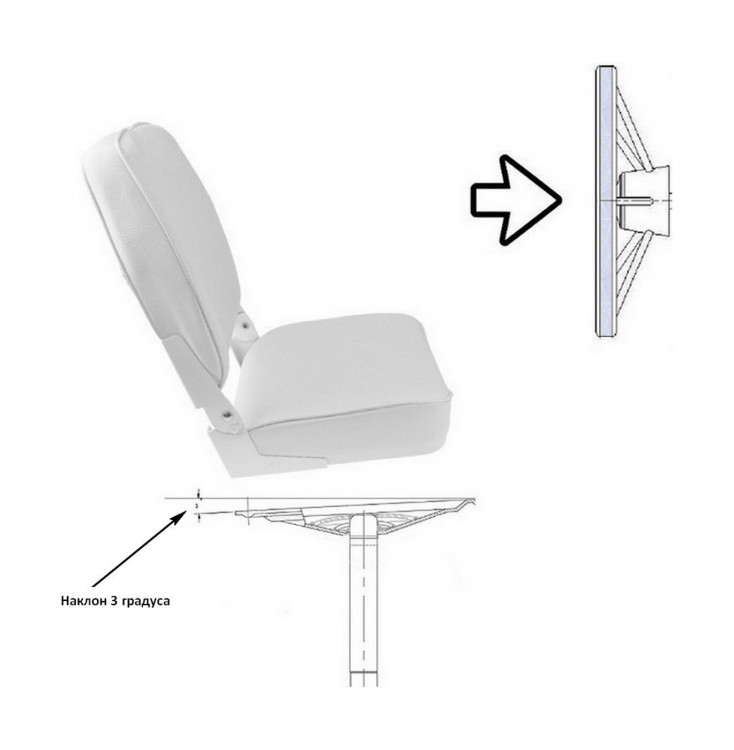 Стойка демонтируемая для сидений, высота 330 мм, диаметр 60 мм, диаметр основания 230 мм, арт. AL93173-13,          Marine Rocket  Стойка демонтируемая для сидений, высота 330 мм, диаметр 60 мм, диаметр основания 230 мм, арт. AL93173-13,          Marine Rocket
