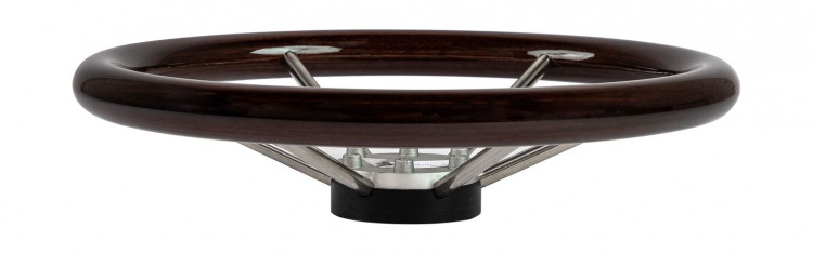 Рулевое колесо LEADER WOOD деревянный обод серебряные спицы д. 390 мм, арт. VN7390-33,          Volanti Luisi  Рулевое колесо LEADER WOOD деревянный обод серебряные спицы д. 390 мм, арт. VN7390-33,          Volanti Luisi