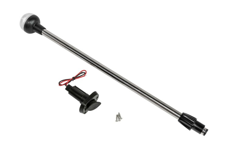 Огонь топовый на стойке 24" светодиодный 12 В, SeaFlo, арт. SFNL08124B02B,          SeaFlo 