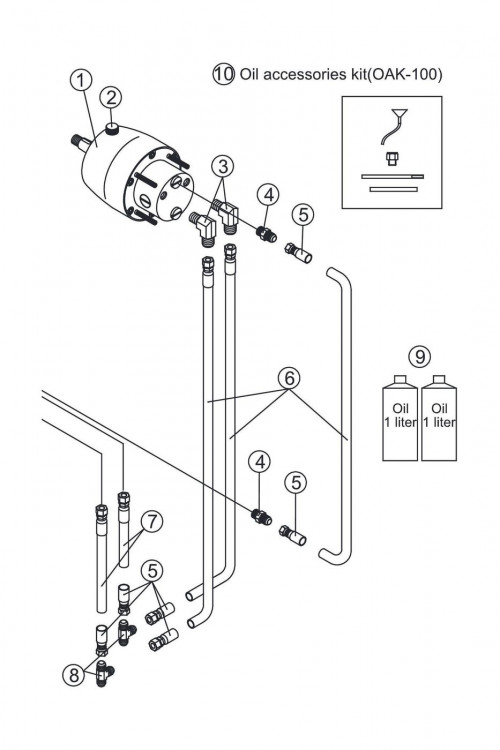 Гидравлическая система для установки второго поста управления от 50 до 150 л.с. Sea First, арт. DHK-14-C18,          Sea First 