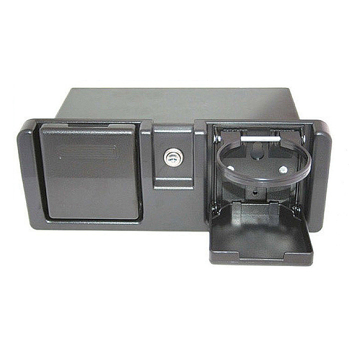 Ящик перчаточный с 2-мя держателями стаканов черный, арт. C12201,          Easterner 