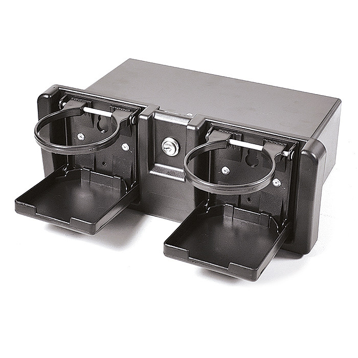 Ящик перчаточный с 2-мя держателями стаканов черный, арт. C12201,          Easterner 