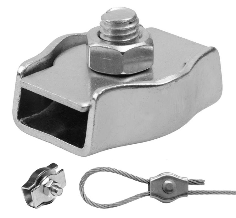 Зажим для троса, одиночный, 10 мм, арт. 10263003,          Мореман 